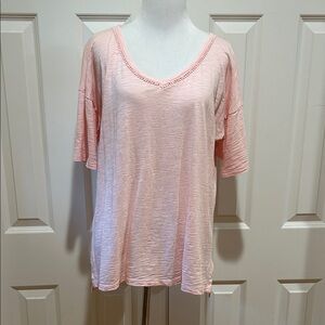 Talbots Light Pink Short Sleeve Top